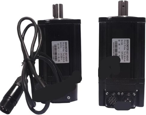 1 قطعة 80st-m02430 2.39nm 0.75kw 80 مللي متر محرك سيرفو da c.a. + لعبة محرك 220 فولت 750 وات 3000 دورة/دقيقة modbus لمعدات Faze (مع فرامل M2) in Saudi Arabia
