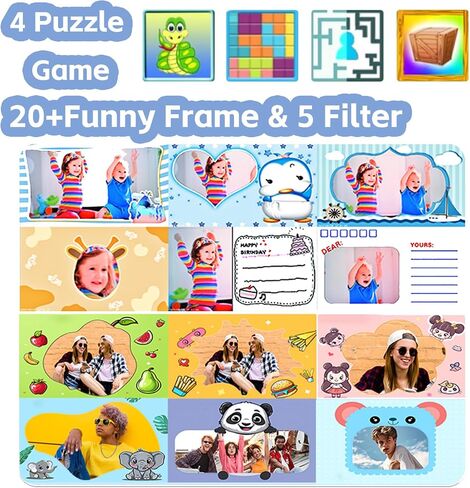 Instant Print Camera for Kids,Christmas Birthday Gifts for Girls Boys,1080P HD Instant Digital Print Cameras for Toddler,Portable Toy for Kids with 32GB SD Card for 3-16 Year Old in Saudi Arabia