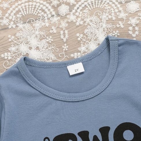 2nd Birthday Shirt Toddler Boy Two Year Old Birthday Outfit Long Sleeve Cotton T Shirt Clothes in Saudi Arabia