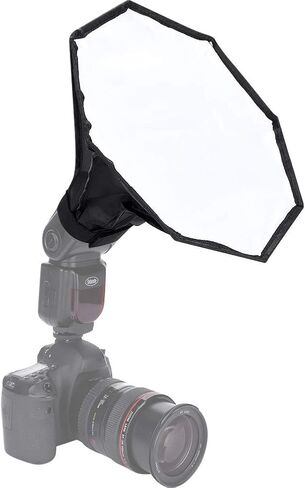 30cm Portable Universal Flash Flashlight Softbox Diffuser for External Soften Light with Reflector Inside,Suitable for Digital Camera in Saudi Arabia