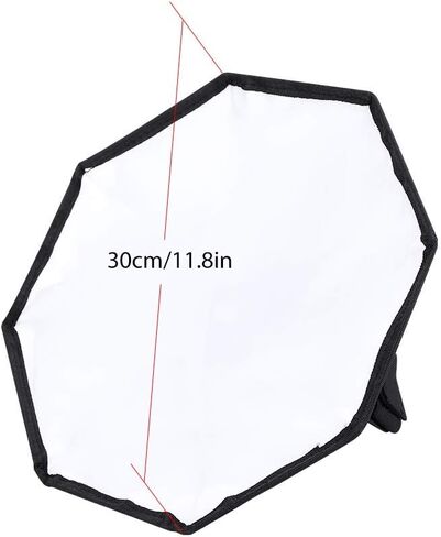 30cm Portable Universal Flash Flashlight Softbox Diffuser for External Soften Light with Reflector Inside,Suitable for Digital Camera in Saudi Arabia