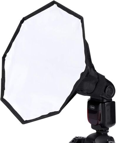 30cm Portable Universal Flash Flashlight Softbox Diffuser for External Soften Light with Reflector Inside,Suitable for Digital Camera in Saudi Arabia