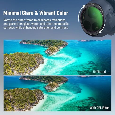 NEEWER 4 Pack ND Filter Set Compatible with DJI Mavic 4 Pro (ND8/ND16/ND32/ND64), Screw On Multicoated Optical Glass Neutral Density Drone Camera Lens Filter with Magnetic Storage Case, FL-C44 in Saudi Arabia