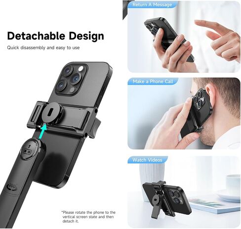 Auto-Face Tracking 4-Leg Stand, Selfie Stick with Detachable Phone Stand, Smooth Motion Shots, 360°Rotation & 63’’ Extendable, Remote Control & Universal 1/4" Screw for TikTok Vlog Video Recording in Saudi Arabia