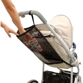 Universal Stroller Organizer, Universal Baby Stroller Hanging Mesh Pocket with Detachable Straps, Infant Prams Storage Organizer Bag in Saudi Arabia