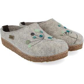 HAFLINGER Grizzly Amaya Felt Clog Wool Slipper Unisex in Kuwait