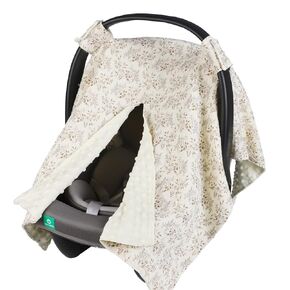 2-in-1 Baby Car Seat Cover, Baby Car Seat Canopy, Mom Nursing Cover，Easy to Install Shield，Multi-Purpose | Winter Warm & Summer Shade Use in Kuwait
