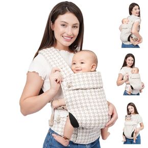 Baby Carrier Newborn to Toddler, Ergonomic, Cozy and Lightweight Baby Toddler Carrier, Premium Soft Cotton Breathable Infant Carrier Baby Gift with Head Support, 3 Carry Positions (3-36 Months in Saudi Arabia