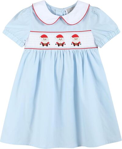 Lil cactus Baby and Girls Christmas Short Sleeve Dress in Saudi Arabia