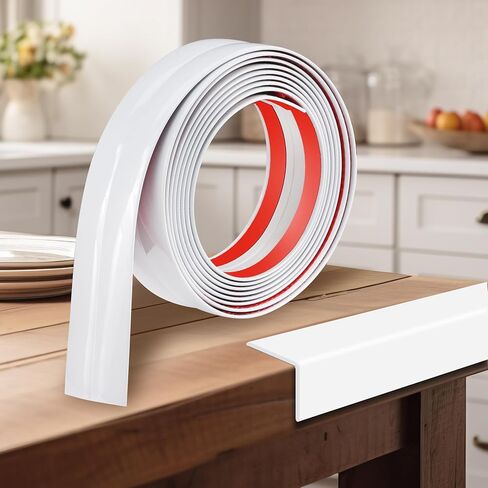 1.6 Inch x 10 Feet Wall Corner Protector Peel and Stick Corner Trim Molding Strip Self Adhesive Wall Edge Protectors Guards for Edge Ceiling, White in Saudi Arabia