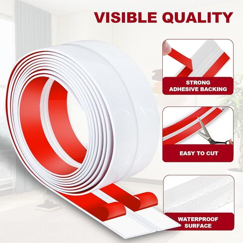 1.6 Inch x 10 Feet Wall Corner Protector Peel and Stick Corner Trim Molding Strip Self Adhesive Wall Edge Protectors Guards for Edge Ceiling, White in Saudi Arabia