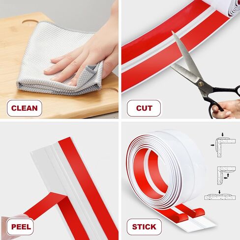 1.6 Inch x 10 Feet Wall Corner Protector Peel and Stick Corner Trim Molding Strip Self Adhesive Wall Edge Protectors Guards for Edge Ceiling, White in Saudi Arabia