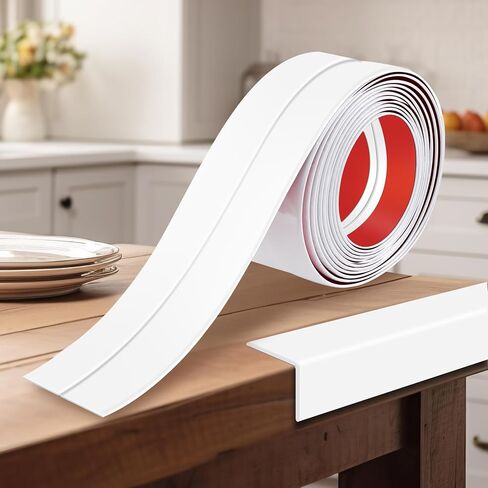1.6 Inch x 10 Feet Wall Corner Protector Peel and Stick Corner Trim Molding Strip Self Adhesive Wall Edge Protectors Guards for Edge Ceiling, White in Saudi Arabia
