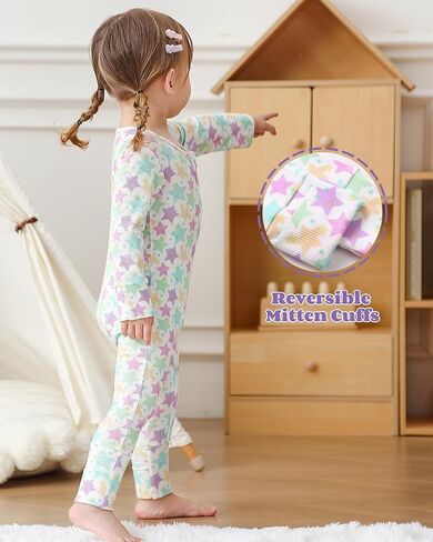 Bafeicao Bamboo Viscose Baby Girl Pajamas Romper Soft Ribbed 2 Way Zipper sleepers Long Sleeve Footless Pjs in Saudi Arabia