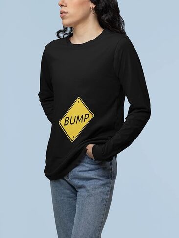 تي شيرتات الحمل للسيدات من Old Glory Bump، تي شيرتات ذات أكمام طويلة in Kuwait
