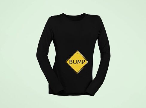 تي شيرتات الحمل للسيدات من Old Glory Bump، تي شيرتات ذات أكمام طويلة in Kuwait