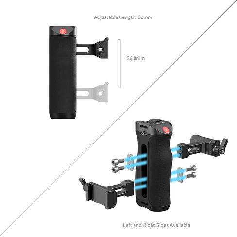 SMALLRIG Side Handle for Arca-Swiss with Recording Trigger, 3 Control Cable, Fit for Sony A7 III/ FX3/ A6600, for Canon R5II/ R5C, for FUJIFILM X-H2S/ X-T5, for Panasonic S5 II/ GH5-5694 in Saudi Arabia