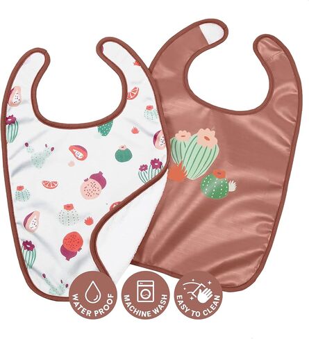 مجموعة BabyToLove مكونة من 2 مريلة | ناعم ومقاوم للماء مع إغلاق بخطاف وحلقة | أوقات وجبات الرضع والأطفال الصغار in Kuwait