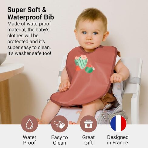 مجموعة BabyToLove مكونة من 2 مريلة | ناعم ومقاوم للماء مع إغلاق بخطاف وحلقة | أوقات وجبات الرضع والأطفال الصغار in Kuwait
