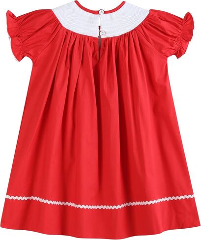 Lil cactus Baby and Girls Christmas Smocked BishopDress in Saudi Arabia