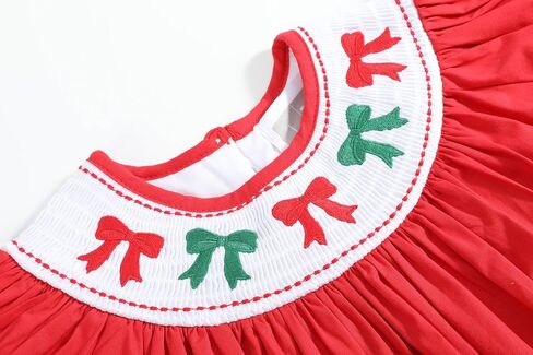 Lil cactus Baby and Girls Christmas Smocked BishopDress in Saudi Arabia