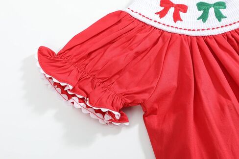 Lil cactus Baby and Girls Christmas Smocked BishopDress in Saudi Arabia