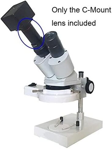Microscope Kit 0.3X 0.4X Lens Microscope Reduction Relay C-Mount Adapter Lens Microscope Lens Adapters(0.4X) in Saudi Arabia
