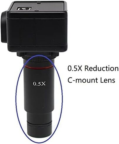 Microscope Kit 0.3X 0.4X Lens Microscope Reduction Relay C-Mount Adapter Lens Microscope Lens Adapters(0.4X) in Saudi Arabia