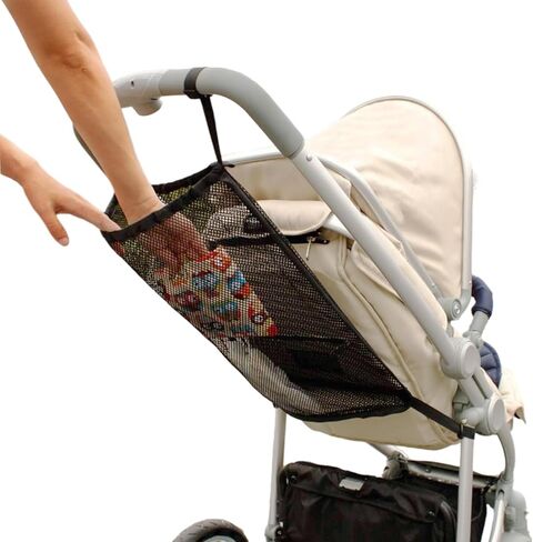 Universal Stroller Organizer, Universal Baby Stroller Hanging Mesh Pocket with Detachable Straps, Infant Prams Storage Organizer Bag in Saudi Arabia
