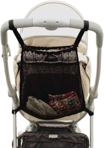 Universal Stroller Organizer, Universal Baby Stroller Hanging Mesh Pocket with Detachable Straps, Infant Prams Storage Organizer Bag in Saudi Arabia