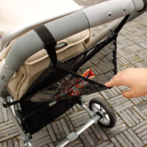 Universal Stroller Organizer, Universal Baby Stroller Hanging Mesh Pocket with Detachable Straps, Infant Prams Storage Organizer Bag in Saudi Arabia