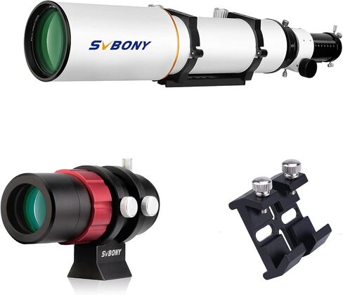 تلسكوب SVBONY SV503، 102ED F7، منكسر لاوني منخفض التشتت للغاية OTA، حزمة مع قاعدة متوافقة عالمية ونطاق دليل صغير SV165، للتصوير الفلكي in Saudi Arabia