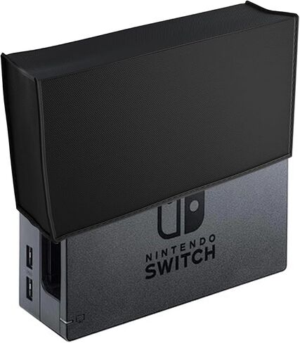 Dust Cover for Nintendo Switch 2 Console Non-Scratch Sleeve Protective Cover Thick Fabric Precision Cut Dust Guard Easy Access Cable Port Black in Saudi Arabia