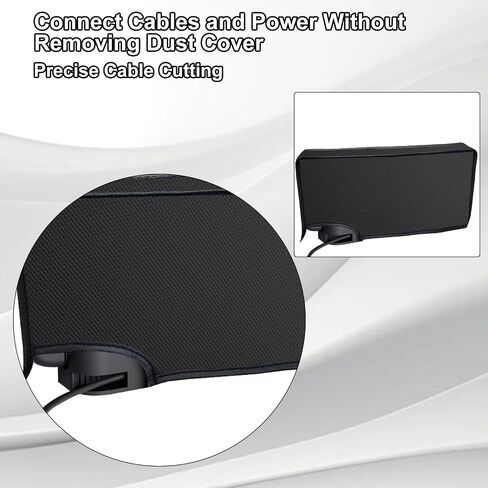 Dust Cover for Nintendo Switch 2 Console Non-Scratch Sleeve Protective Cover Thick Fabric Precision Cut Dust Guard Easy Access Cable Port Black in Saudi Arabia
