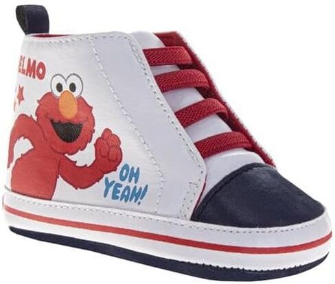 Sesame Street Infant Shoes Cookie Monster, Elmo & Abby First Walker Sneakers Canvas Shoes for Baby Boys and Girls (Size 2-4 Infant) in Saudi Arabia