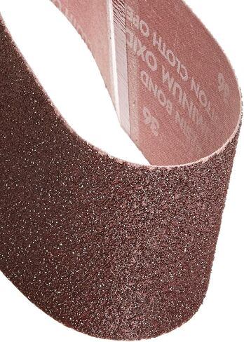 Norton 07660701745 Portable Abrasive Belt, Cotton Fiber Backing, Aluminum Oxide, 24" Length x 4" Width, Grit 36 Extra Coarse (Pack of 5) in Saudi Arabia