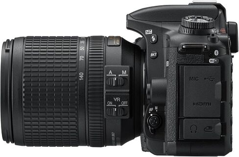 Nikon D7500 DSLR Camera with AF-S DX NIKKOR 18-140mm f/3.5-5.6G ED VR and 420-800mm f/8 Super HD Telephoto Lens + 128 GB Memory + Extra Battery + Camera Case + More (24pc Bundle) (Renewed) in Saudi Arabia