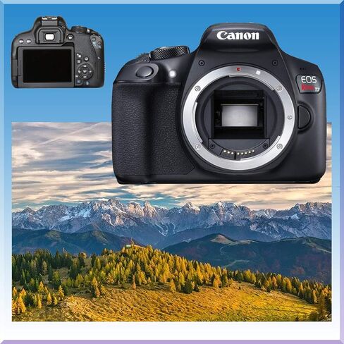 كاميرا Canon EOS Rebel T7 DSLR مع عدسة EF-s f/3.5-5.6 مقاس 18-55 مم II وعدسة EF مقاس 75-300 مم f/4-5.6 III + ذاكرة عالية السرعة سعة 32 جيجابايت + حقيبة كتف + حامل ثلاثي القوائم + حزمة ملحقات كاملة in Saudi Arabia