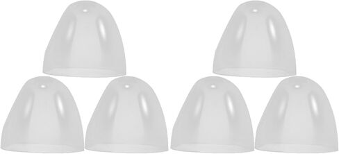 Toyvian Milk Bottle Caps Replacement, 6 Pcs Clear Plastic Feeding Bottles Lids Replacement, The Bottom Diameter is Approximately 6.2cm in Saudi Arabia