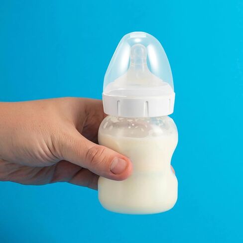 Toyvian Milk Bottle Caps Replacement, 6 Pcs Clear Plastic Feeding Bottles Lids Replacement, The Bottom Diameter is Approximately 6.2cm in Saudi Arabia