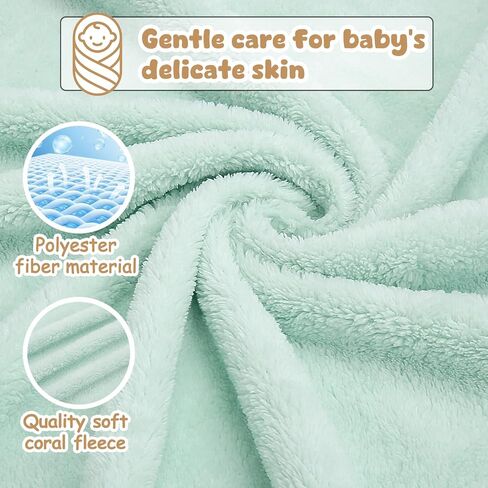 6 Pack Baby Hooded Bath Towels, Premium Ultra Soft Absorbent Coral Fleece Bath Towel Set for Newborns, Infants, Toddlers, and Kids, 31.5 X 31.5 Inch Hooded Towel for Boys and Girls in Saudi Arabia