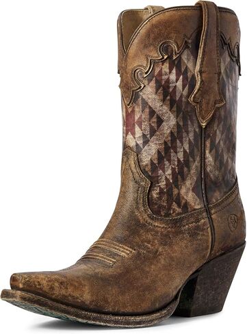 ARIAT Women's Gemma Southwestern Print Western Boot Snip Toe - 10031498 in Saudi Arabia