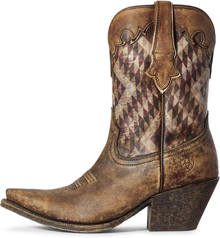 ARIAT Women's Gemma Southwestern Print Western Boot Snip Toe - 10031498 in Saudi Arabia