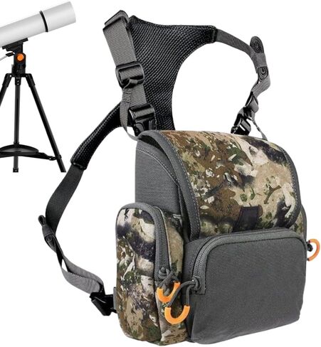 Men Chest Pack,Adjustable Straps Multi-Pocket - Telescope Carrier Outdoor Chest Bag - for Men Teens Adults Hiking Adventure Birdwatching Cycling Walking Mountaineering in Saudi Arabia