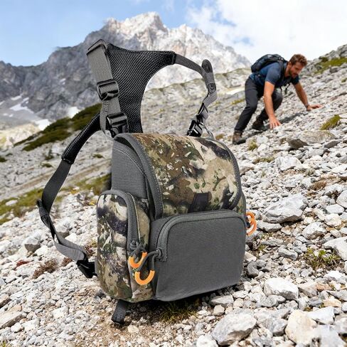 Men Chest Pack,Adjustable Straps Multi-Pocket - Telescope Carrier Outdoor Chest Bag - for Men Teens Adults Hiking Adventure Birdwatching Cycling Walking Mountaineering in Saudi Arabia