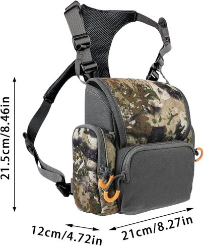 Men Chest Pack,Adjustable Straps Multi-Pocket - Telescope Carrier Outdoor Chest Bag - for Men Teens Adults Hiking Adventure Birdwatching Cycling Walking Mountaineering in Saudi Arabia