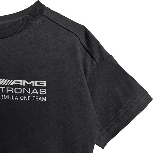 مجموعة تي شيرت فريق Adidas Baby Mercedes-AMG Petronas Formula One Team للجنسين، أسود/أبيض in Saudi Arabia