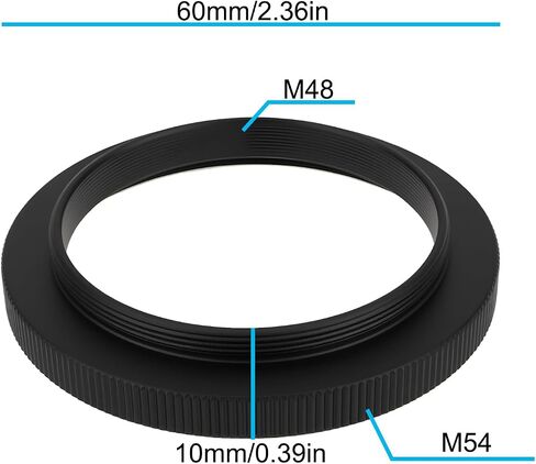Telescope Thread Conversion Adapter Male M48 to Female M54 Suitable for Photography Telescope Lenses in Saudi Arabia