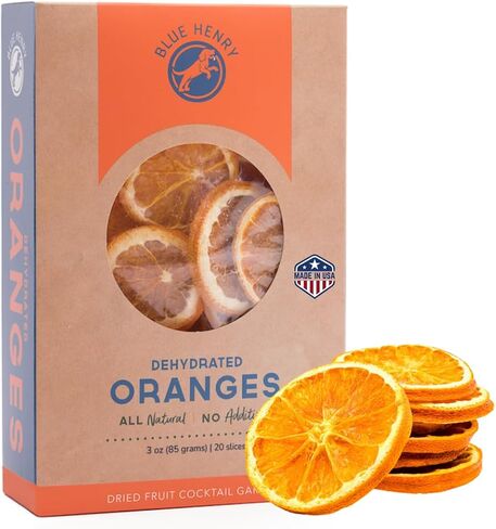 BlueHenry Dehydrated Orange Wheels - 3 oz - 20 slices - Natural Fruit in Saudi Arabia