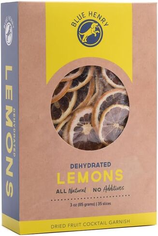 BlueHenry Dehydrated Lemon Wheels - 3 oz - 30+ slices - Natural Fruit in Saudi Arabia